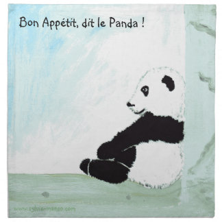 panda cloth napkin