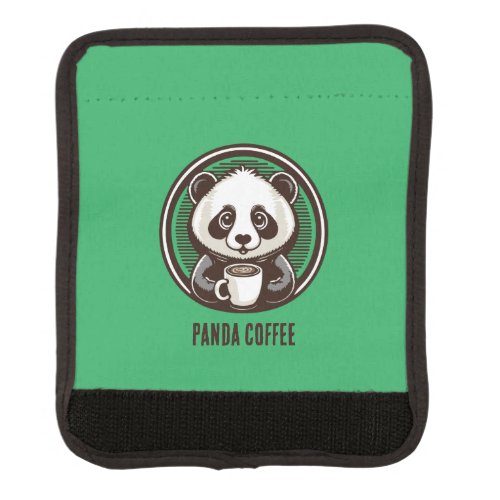 Panda coffee luggage handle wrap