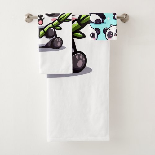 Panda Collection Towel Set