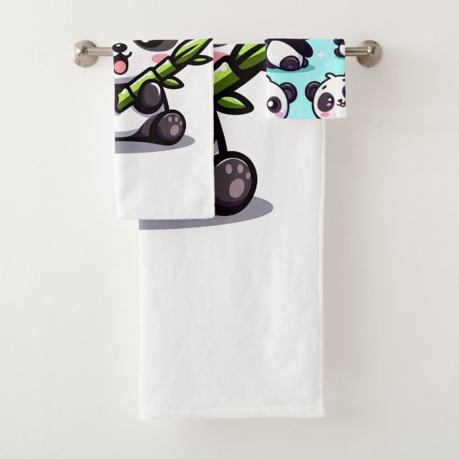 Panda Collection Towel Set (Insitu)