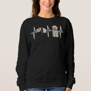 Panda Coton De Tulear Heartbeat Dog Sweatshirt