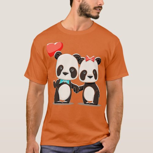 Panda Couple T_Shirt