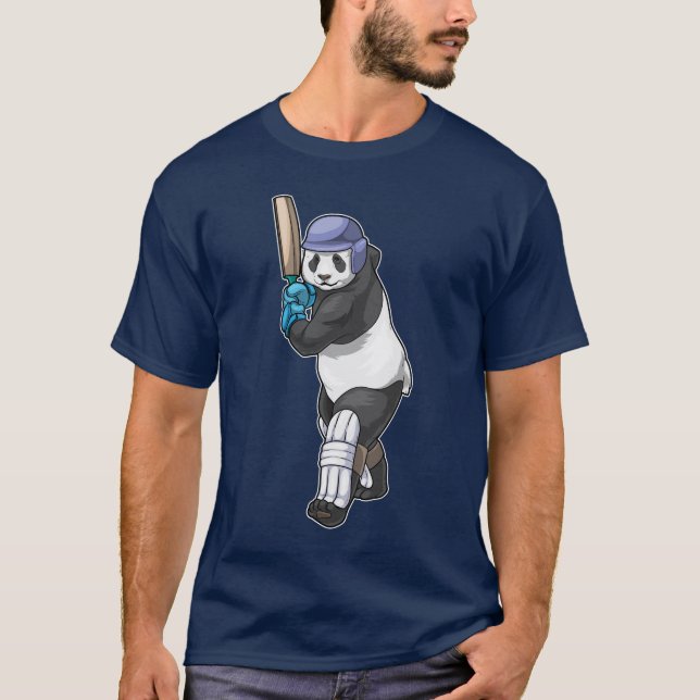 Panda Cricket Cricket bat T-Shirt (Front)