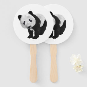 Panda Cub Hand Fan