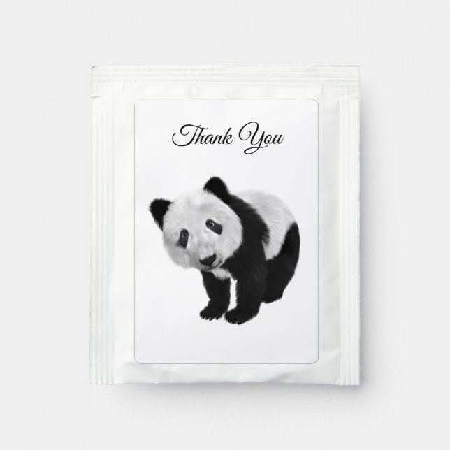 Panda Cub Thank You Tea Bag Drink Mix (Front)