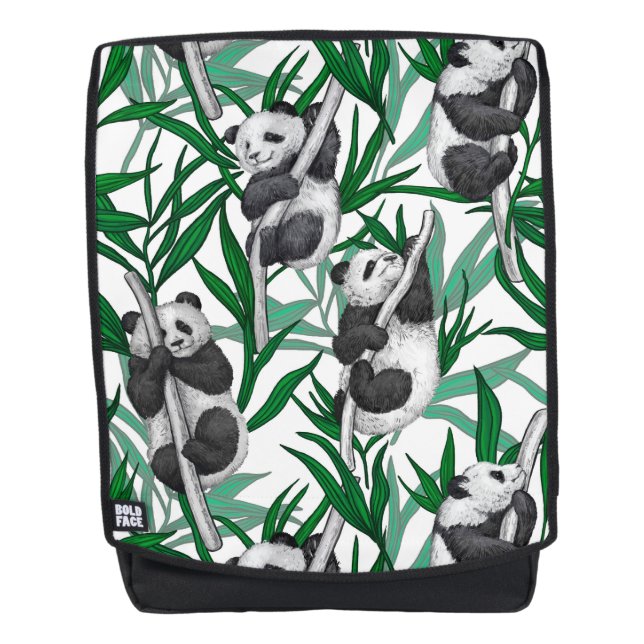 Panda cubs on backpack (Front)