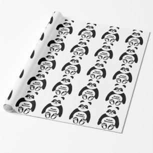 Panda Custom Birthday Wrapping Paper