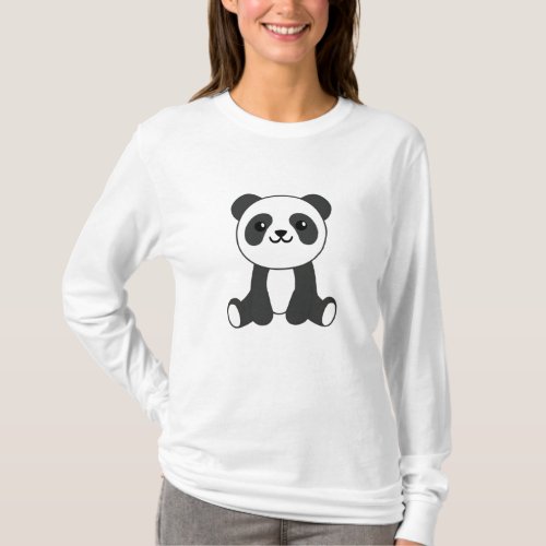 Panda Cute Animals Kids Baby Bear Pandas T_Shirt