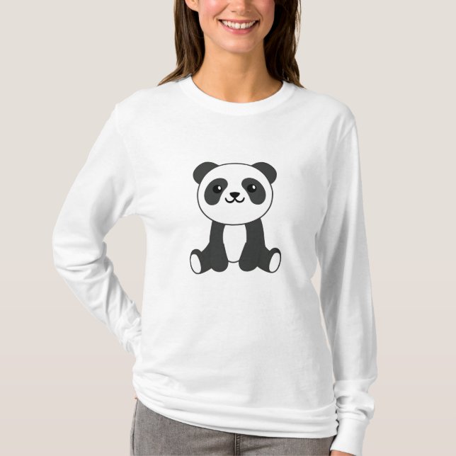 Panda Cute Animals Kids Baby Bear Pandas T-Shirt (Front)