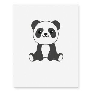 Panda Cute Animals Kids Baby Bear Pandas Temporary Tattoos