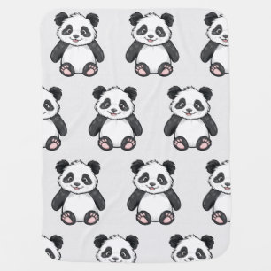 Panda cute baby blanket