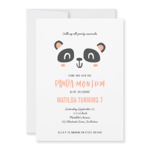 Panda cute bright colorful birthday