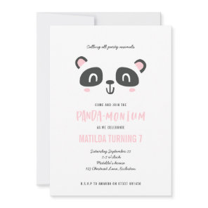 Panda cute bright colorful birthday