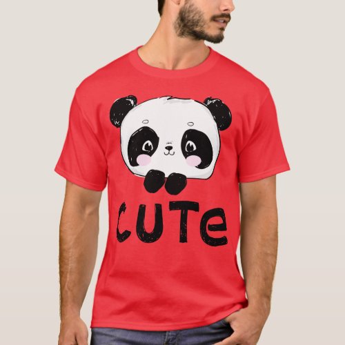 Panda Cute Face T_Shirt