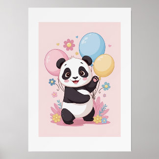 Panda | Cute | Kids | Wall Art | Decoration Holder