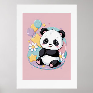 Panda | Cute | Kids | wall art Holder