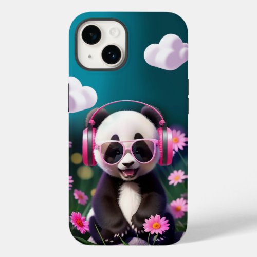 Panda cute pretty trend party music punk Case_Mate iPhone 14 case