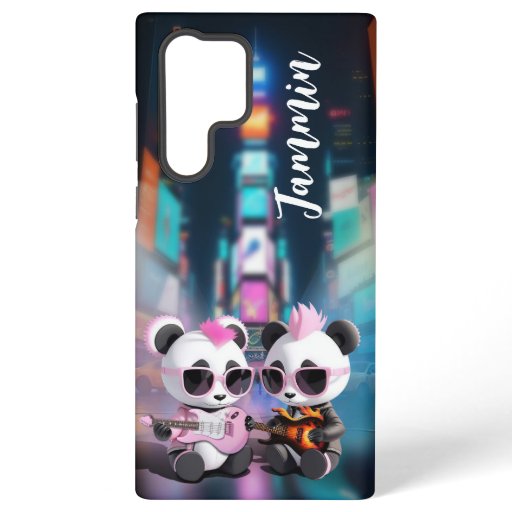 Panda, cute, pretty, trend, party, music, punk samsung galaxy s22 ultra case