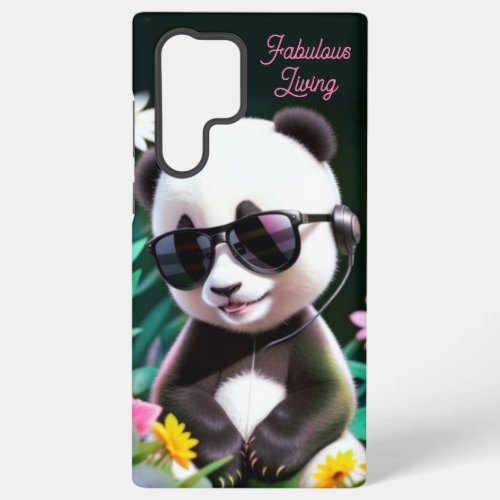 Panda cute pretty trend party music samsung galaxy s22 ultra case