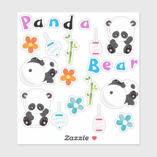Panda Cuteness Sticker (Sheet)