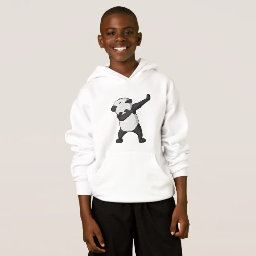 panda dab kid hoodie