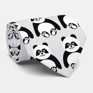Panda Design Neck Tie