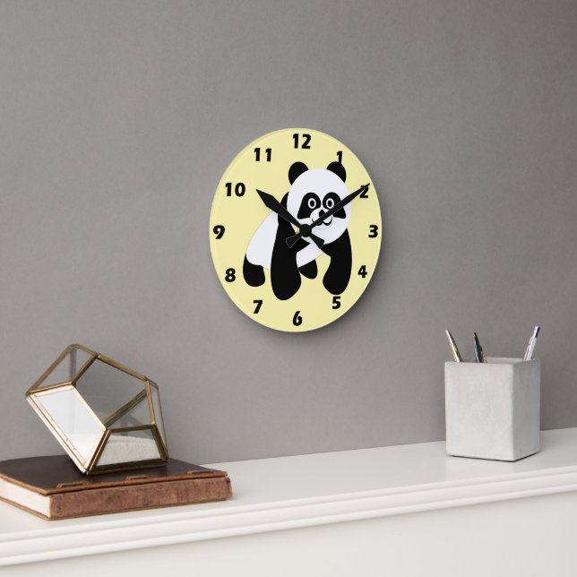Panda Design Round Clock (Office)