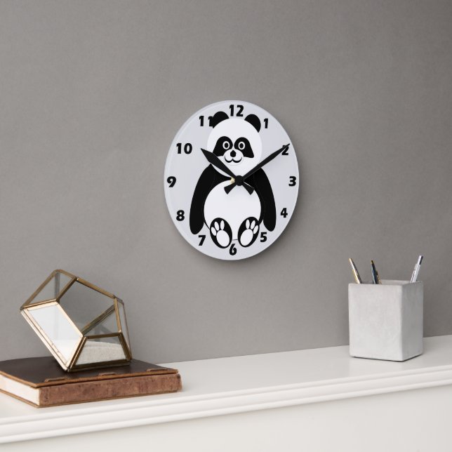Panda Design Round Clock (Office)