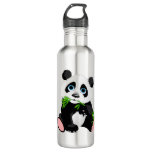 Panda design stainless steel water bottle