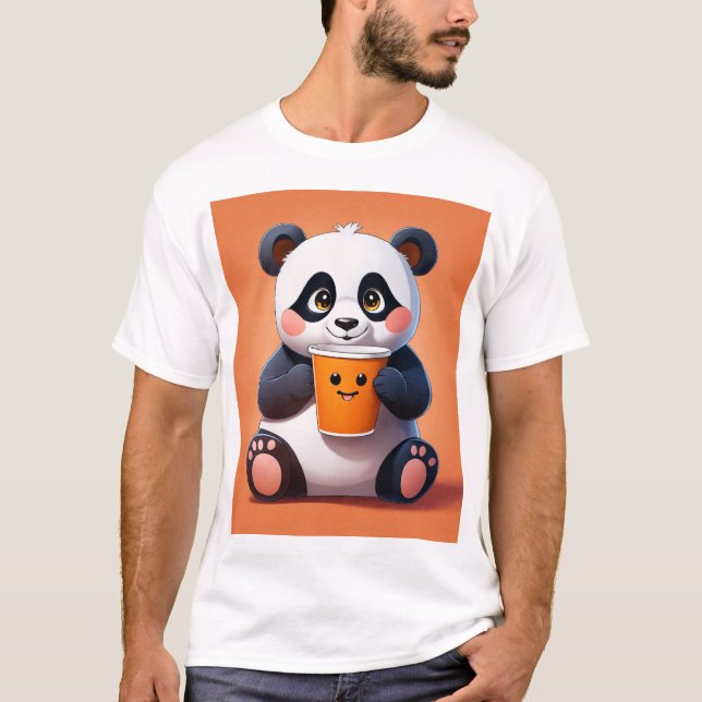 Panda Design T-Shirt – Cute and Stylish (Front)