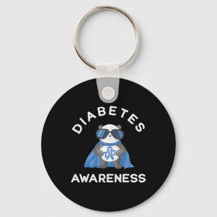 Panda Diabetic Type 1 Diabetes Awareness Support K Keychain