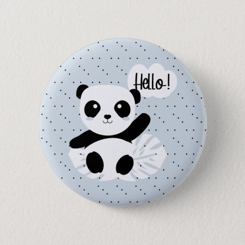Panda dice Hola Button