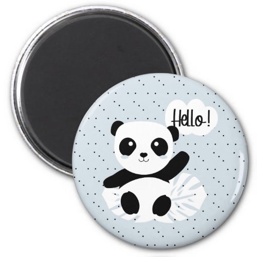 Panda dice Hola Magnet