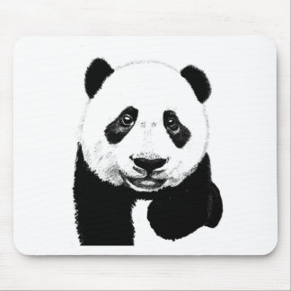 Panda drawing mouse pad