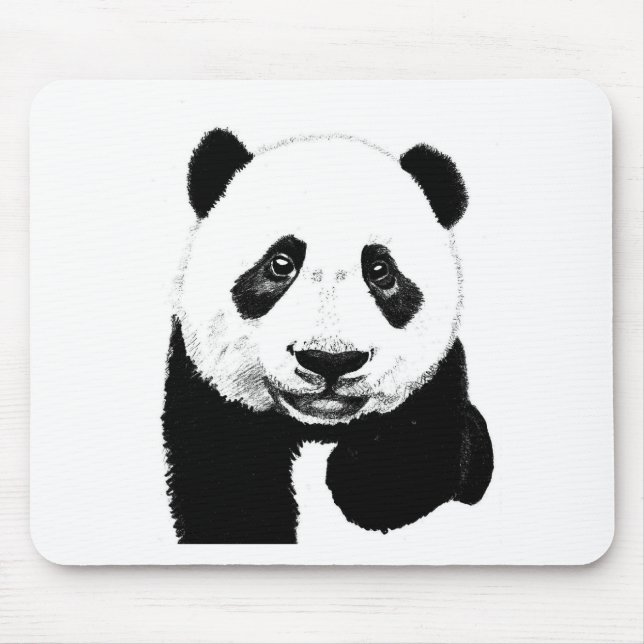 Panda drawing mouse pad (Front)