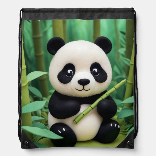 Panda Drawstring Bag (Front)