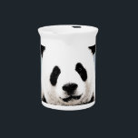 Panda Drink Pitcher<br><div class="desc">Pop Art Style Panda Silhouette - Wild Animal and Nature Digital Software Artworks</div>