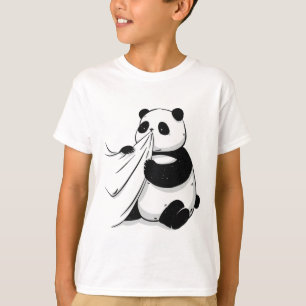 panda eating a shirt-tshirt T-Shirt