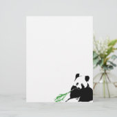 Panda eating Bamboo (Standing Front)