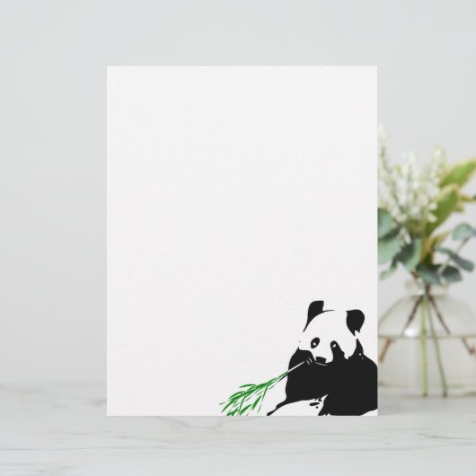 Panda eating Bamboo (Standing Front)