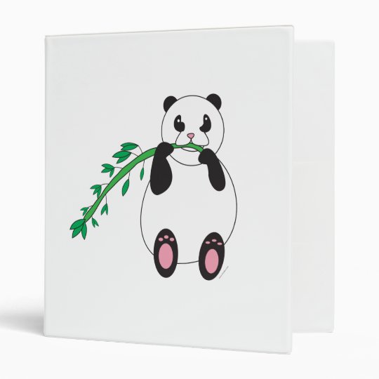 Panda Eating Bamboo Avery Binder
