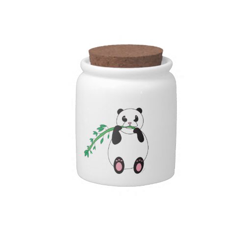 Panda Eating Bamboo Candy Jars