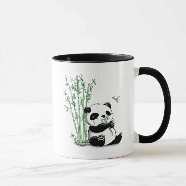 Panda Eating Bamboo Mug (Right)