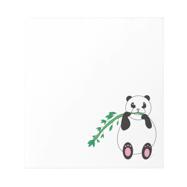 Panda Eating Bamboo Notepad