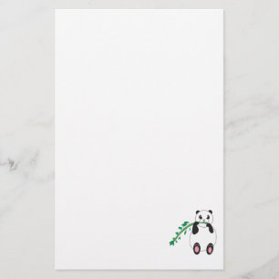 Panda Eating Bamboo Stationery