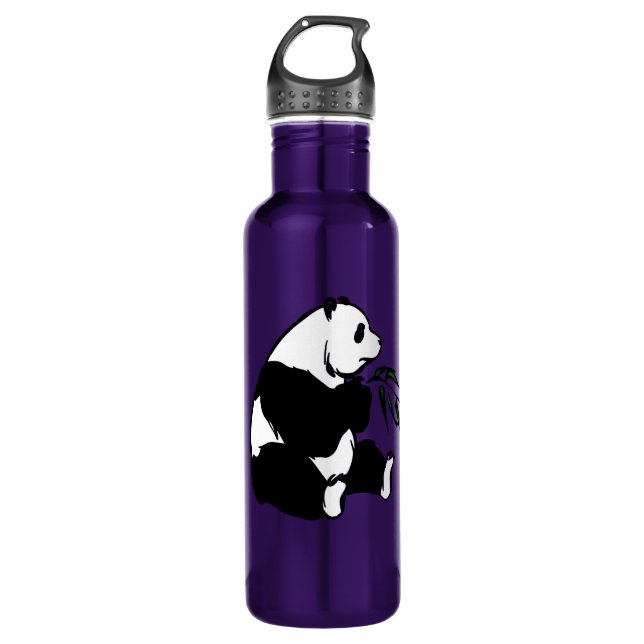 Panda Eating Bamboo Water Bottle (Front)