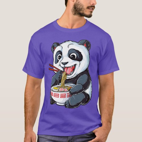 Panda Eating Ramen for Men Women Boys Girls Kids F T_Shirt