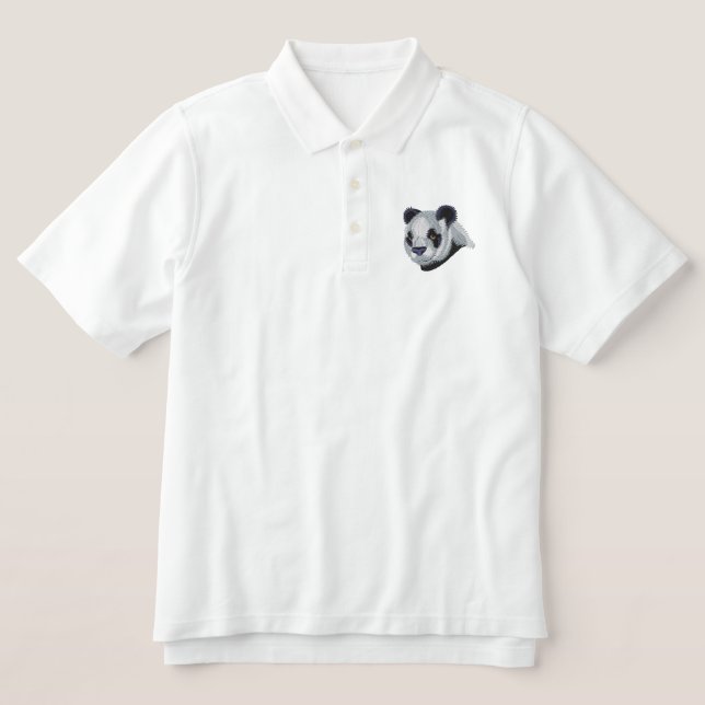 Panda Embroidered Polo Shirt (Design Front)