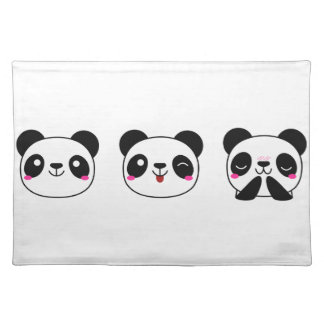 Panda Emoji Placemats