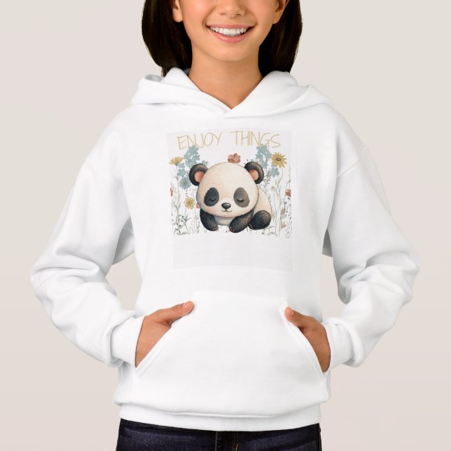 Panda Enjoy Things Hoodie (Front)